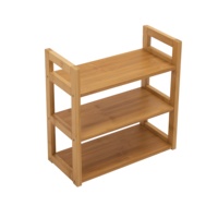 Porte-chaussures multifonctionnel en bambou pour l'entrée de la maison Mobilier de salon polyvalent pour les placards et les couloirs des appartements