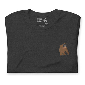 เสื้อยืดปักลายผ้าฝ้าย Think Ocean Orangutan Aspirations - Product Image 2