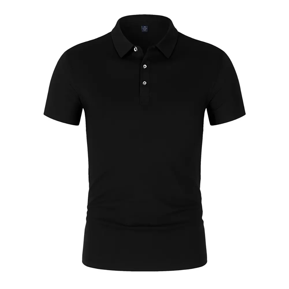 ready to ship polo shirt with pocket custom polo shirt cheap 220g plain youth long autumn black basic light polo