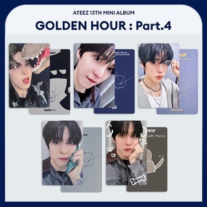 <span class=keywords><strong>Carte</strong></span> photo promotionnelle ATEEZ Mini Album GOLDEN HOUR Part.4, impression numérique personnalisée, Hongjoong Seonghwa San Wooyoung, pour fans - Product Image 6