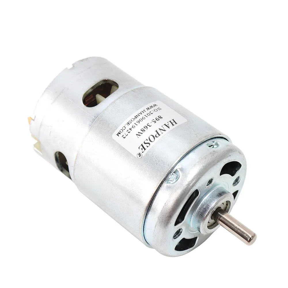 895-360W Motor Spindel 12V 6000RPM Bantalan Bola Torsi Besar Daya Tinggi Kebisingan Rendah Diskon Besar-besaran Komponen Elektronik Motor Dc 360W