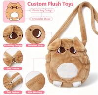 Sac à dos en peluche personnalisé en forme de chat, sac à main en peluche doux et mignon en forme d'animal pour enfants, cadeau promotionnel avec couleur personnalisée