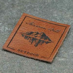 Custom Genuine <b>Pu</b> With <b>Adhesive</b> Patch for Clothing Hat Jeans Leather Label - Product Image 2