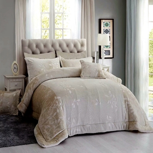 <strong>Purple</strong> Yarn Dyed and Embossed style branch leaf pattern flannel fleece and sherpa comforter bedset <strong>bedding</strong> <strong>set</strong> 3/4/6/8 pcs - Product Image 2