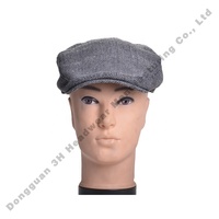 Haute qualité en plein air classique bord plat Cabbie bec de canard Lvy béret casquettes Logo personnalisé gavroche chapeaux pour hommes femmes