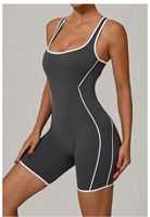 Combinaison de yoga une pièce, ensemble de yoga push-up, tenue de sport sans manches, combinaison athlétique amincissante