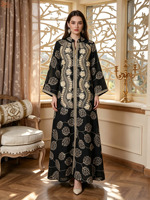 Robe Abaya de luxe brodée de paillettes, style Moyen-Orient, Arabe, Oman, Caftan Marocain, Dubaï, pour femmes musulmanes, soirée, longue robe