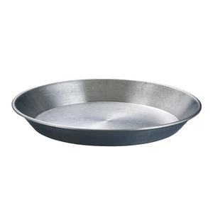 Vintage Distressed Stainless Steel Baking Pan Round Plate For Cake Pizza Fries Snack Seafood Vegetable Flat Tray Microwave Safe - Product Image 3