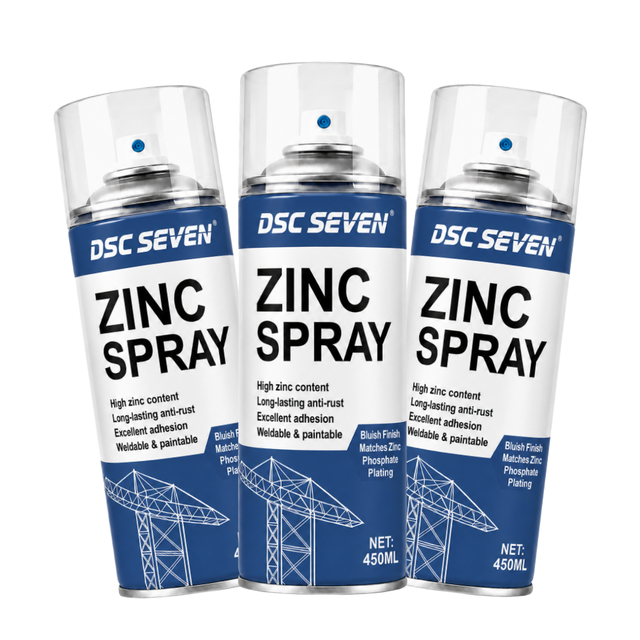 Professional Anti-Rust Zinc Aerosol Spray Paint with Excellent Adhesion for Metal Surface Restoration