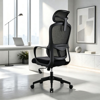 Chaise de bureau ergonomique à soutien lombaire confortable en maille, directement de l'usine, pour importateurs en gros et projets de bureaux