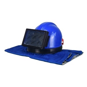 หมวกกันน็อคพ่นทรายทำจากพลาสติกสำหรับป้องกันการระเบิดทรายหมวกนิรภัยสำหรับพ่นทราย - Product Image 3