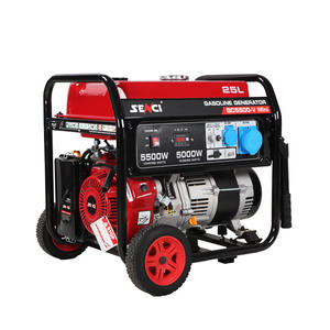센시 파워 가솔린 발전기 5Kva 5Kw 단상 230V 240V 50Hz 전기 소형 휴대용 발전기 6Kva 6Kw - Product Image 5