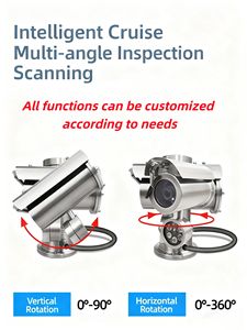 Caméra <span class=keywords><strong>IP</strong></span> étanche anti-explosion de fabrication industrielle, en alliage d'aluminium, sécurité, capteur CMOS 2MP 4MP, PTZ IP68, CCTV, vision nocturne pour bateau - Product Image 6