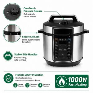 Autocuiseur Électrique Intelligent Multifonctionnel avec Tasse Mesureuse, Écran LED Numérique et Cuve Intérieure Antiadhésive – Idéal pour la Cuisson Commerciale du Riz - Product Image 4