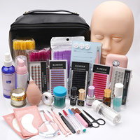 Ensemble d'outils de fournitures de cils à prix d'usine Kit de formation de tête de mannequin d'extension de cils pour professionnel