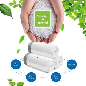 Huamaohengchun Bolsas de Basura Pequeñas con Cordón de 4 Galones, Forros para Cestas de Basura, Sin Perfume, Forros para Contenedores de Basura de Baño - Product Image 5