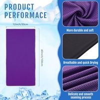 Serviette rafraîchissante en microfibre à séchage rapide pour le sport, tour de cou et visage, respirante, tissée, avec logo personnalisé et bouteille, idéale pour la course et la gym