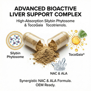 Compléments alimentaires pour le soutien du foie |   Extrait de fruit de palmier NAC, mélange de <span class=keywords><strong>vitamine</strong></span> E, zinc et sélénium |   Sans gluten Naturel |   Adulte |   Vente en gros OEM - Product Image 1