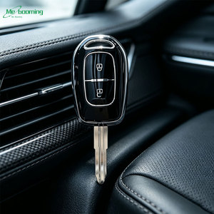 2 Boutons pour Renault Duster <span class=keywords><strong>Dacia</strong></span> Scenic Master Megane, Housse de <span class=keywords><strong>Clé</strong></span> de Voiture en TPU Souple, Étui de Protection, <span class=keywords><strong>Porte</strong></span>-clés, Anneau de <span class=keywords><strong>Clé</strong></span> - Product Image 3