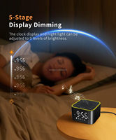 Machine à bruit blanc pour dormir, réveil numérique pour chambres à coucher, veilleuse RGB, 30 sons apaisants
