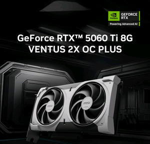 Tarjeta Gráfica MSI RTX 5060 Ti 8G VENTUS 2X OC, 128 bits GDDR7, GPU para Videojuegos de Escritorio, Precio al por Mayor, en Existencia, Original, Ventilador Doble - Product Image 6
