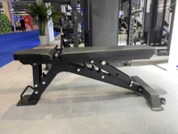 Banc de musculation réglable de haute qualité pour usage commercial, pliable, en acier, avec logo personnalisé