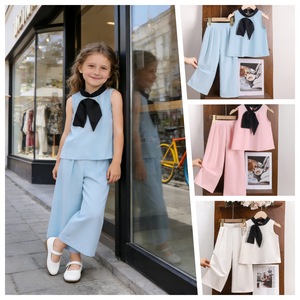 Conjunto Casual Estilo Coreano <span class=keywords><strong>para</strong></span> <span class=keywords><strong>Niñas</strong></span> <span class=keywords><strong>de</strong></span> 6 Años, Chaleco <span class=keywords><strong>de</strong></span> Cuello Redondo + Pantalones Holgados, Trajes <span class=keywords><strong>de</strong></span> <span class=keywords><strong>Verano</strong></span> <span class=keywords><strong>para</strong></span> <span class=keywords><strong>Niñas</strong></span>, Conjuntos <span class=keywords><strong>de</strong></span> <span class=keywords><strong>Ropa</strong></span> Infantil - Product Image 3
