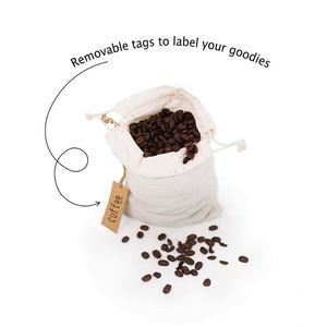 Wholesale Organic Cotton Muslin Bag <b>Drawstring</b> - Product Image 1