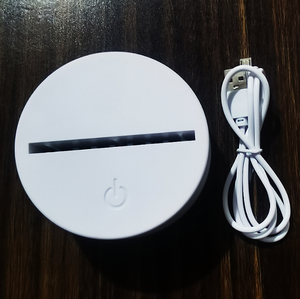 Personalizzare <span class=keywords><strong>le</strong></span> belle lampade a LED Illusion 3D ricaricabili con orsetto coniglio lampade da tavolo per bambini luce notturna decorativa in acrilico - Product Image 5