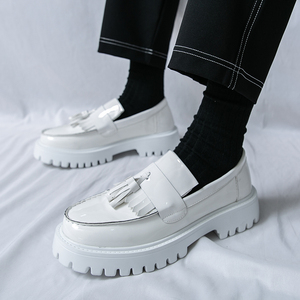 รองเท้าโลฟเฟอร์แบบสวมพื้นหนา สไตล์ลำลองอังกฤษ สำหรับวัยรุ่น เหมาะสำหรับใส่ทำงานและทุกโอกาส ทุกฤดูกาล - Product Image 6