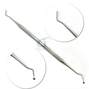 Cucharas Excavadoras Dentales de Acero Inoxidable Reutilizables y Autoclavables, Cuchara Excavadora de Doble Extremo, Instrumento para Eliminar Caries y Dentina, con Certificación CE - Product Image 1