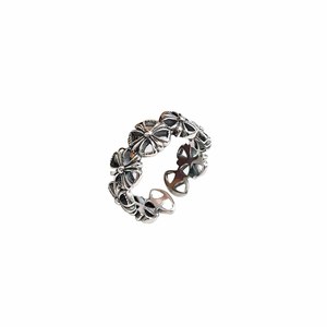 Yinruitai-Anillo abierto con cruz Retro de Plata de Ley S925 para mujer, estilo coreano, regalo de joyería de moda único y versátil - Product Image 5