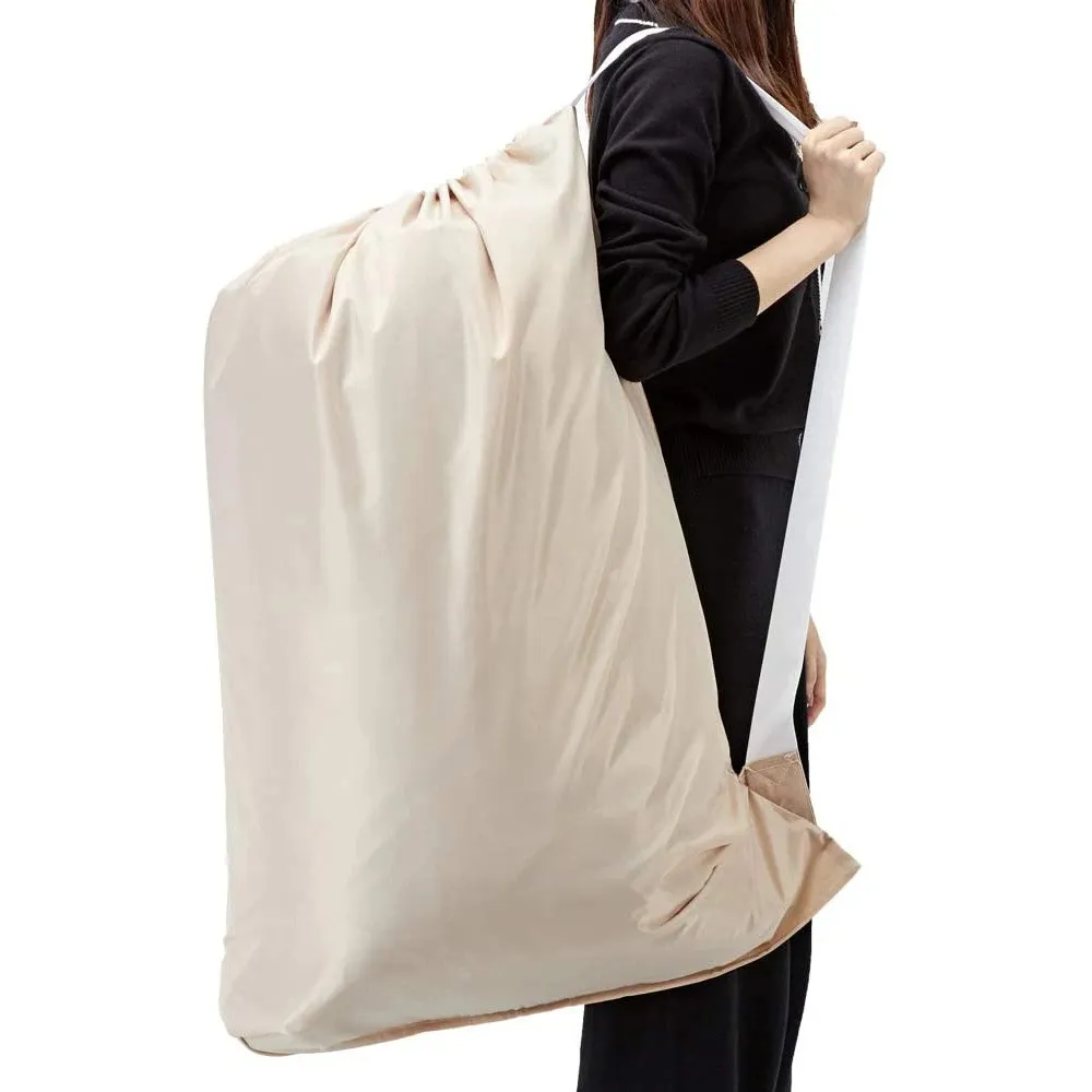 2 pz borsa con coulisse 70*100 cm lavabile in lavatrice grandi abiti sporchi cesto o borsa per la biancheria con cinturino Extra Large