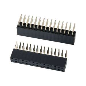 Connecteur double rangée traversant à angle droit 0.64x0.4SQ 2.54mm, connecteur femelle, prix de gros usine - Product Image 1