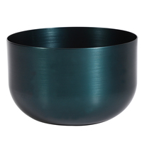 Becher in Becher Morden luxuriöses schwarzes Kerzenzubehör wiederverwendbare dunkelbraune Aluminiumgefäße glänzende luxuriöse große Kerzenschale