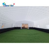 Grande tente gonflable en forme de cube avec éclairage LED, tente pour événements, mariage