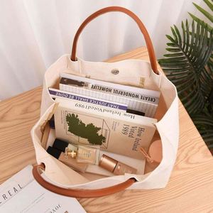 Sac fourre-tout en toile de coton réutilisable pour femme, grande taille, élégant, avec logo personnalisé, vente en gros, faible MOQ - Product Image 3