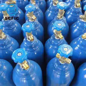 Tangki Gas elektronik, tangki Gas elektronik kemurnian tinggi 99.999% baja mulus untuk botol Gas Sf6 In 40l 150bar