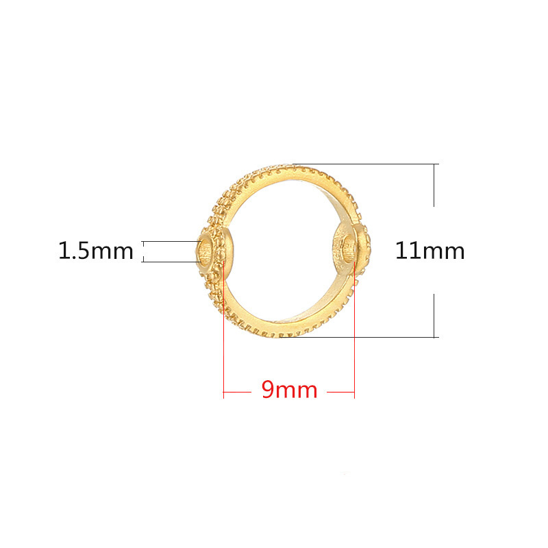 Gold-fit 9mm beads