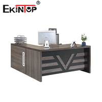 Table de bureau directrice exécutive en bois personnalisée avec garantie de 5 ans Ekintop