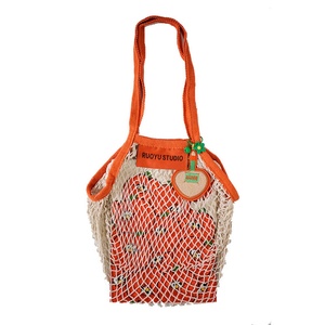 Borsa Promozionale Rosa da 16 Pollici in Rete di Cotone, Riutilizzabile per la Conservazione degli Alimenti, Pieghevole per il Trasporto di Verdure - Product Image 2