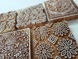 Custom Made <b>Wooden</b> Hand Carved Textile Printing <b>Blocks</b> for Textile Printing and Craft Projects - Product Image 2