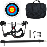 PIAO YU Puissant Arc à Poulies Métallique à Tir Continu pour Activités de Plein Air Chasse, Kit avec Billes d'Acier
