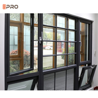 Fenêtre fixe en aluminium avec persienne Projet commercial d'appartement d'hôtel APRO