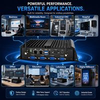 Mini PC Industrial, Computadora de Escritorio sin Ventilador con Procesador Core I7-5500U, Admite 7x24 Horas de Funcionamiento Estable en Entornos Hostiles