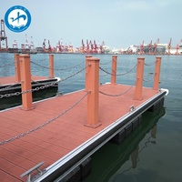 Pont de ponton flottant HDPE pour bateau-Durable résistant aux UV et à la corrosion pour les marinas et les jetées