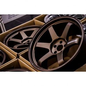 Ruedas TE37 para Auto de Carreras, 17 Pulgadas, 5x114.3, 5x120, 5x112, ET 35mm, Cinco Radios, Diseño Cóncavo, Aleación de Aluminio Bronce, para Nissan ULTRA Saga <span class=keywords><strong>SL</strong></span> - Product Image 4