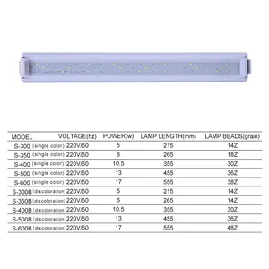 Fabrik preis LED Aquarium Beleuchtung Super Slim Aquatic Plant Light Erweiterbare wasserdichte Clip-on-Lampe für Aquarium pflanzen