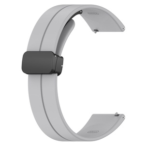 Bracelet en silicone à boucle pliante magnétique 20mm 22mm Bracelet universel sport à dégagement rapide pour <span class=keywords><strong>Samsung</strong></span> <span class=keywords><strong>Galaxy</strong></span> <span class=keywords><strong>Watch</strong></span> 4/6/<span class=keywords><strong>5Pro</strong></span> - Product Image 5