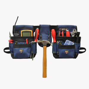 Sac à outils de ceinture pour électricien, tissu Oxford durable avec fermeture éclair, sac à outils de réparation multifonctionnel rapide - Product Image 2